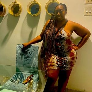 Mini Cheetah Print Dress